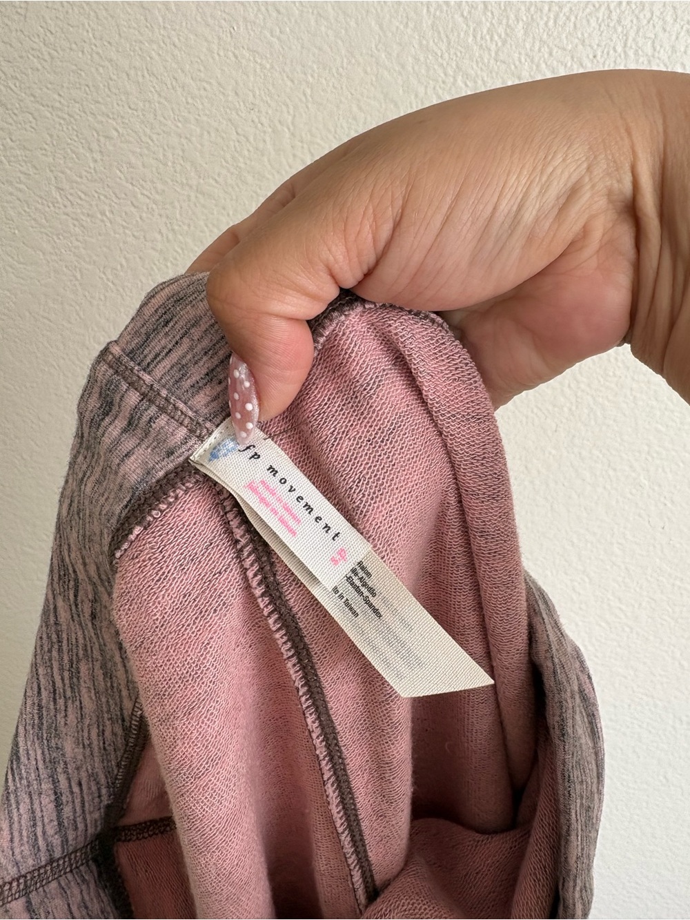 FP Movement by Free People Pink Marled Track Joggers with Knee Panels - Picture 5 of 6